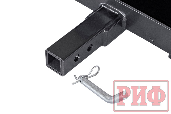 Лебёдка переносная РИФ 9500S c квадратом для фаркопа, стальной трос (облегченная)