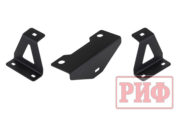 Бампер РИФ силовой передний для ГАЗ Соболь NN под штатные фары, с центральной защитной дугой