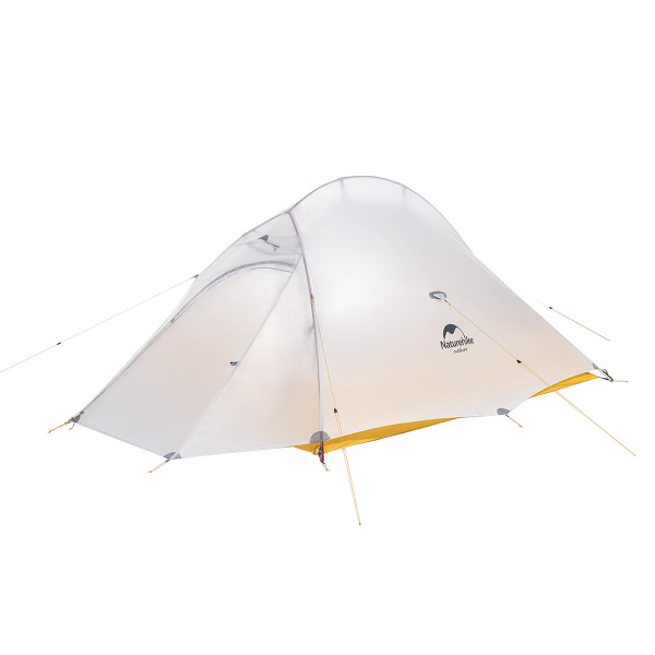 Палатка Naturehike Cloud Up EXT Si 2-местная, алюминиевый каркас, сверхлегкая, серо-желтая