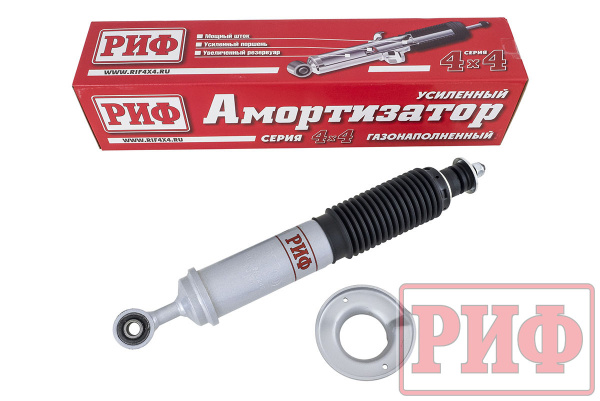 Амортизатор РИФ передний газовый Nissan Navara D40/Pathfinder R51 штатный и лифт 0-50 мм