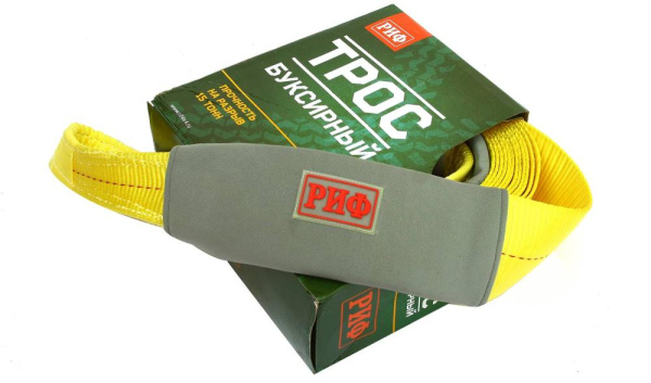 Стропа буксировочная РИФ 15 т/9 м (100 мм) Стропа буксировочная РИФ 15 т/9 м (100 мм)