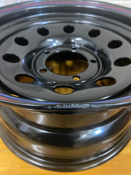 1 Диск усиленный УАЗ стальной черный 5x139,7 8xR16 d110 ET+15 (уценка)