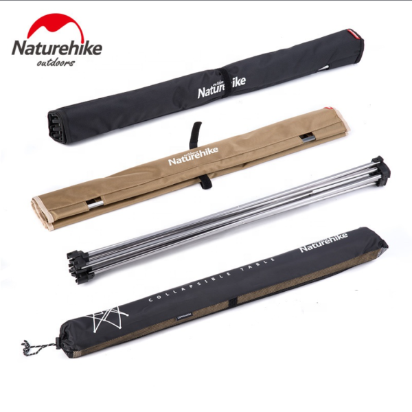 Стол туристический Naturehike алюминиевый, 75х55х52 см, складной, черный