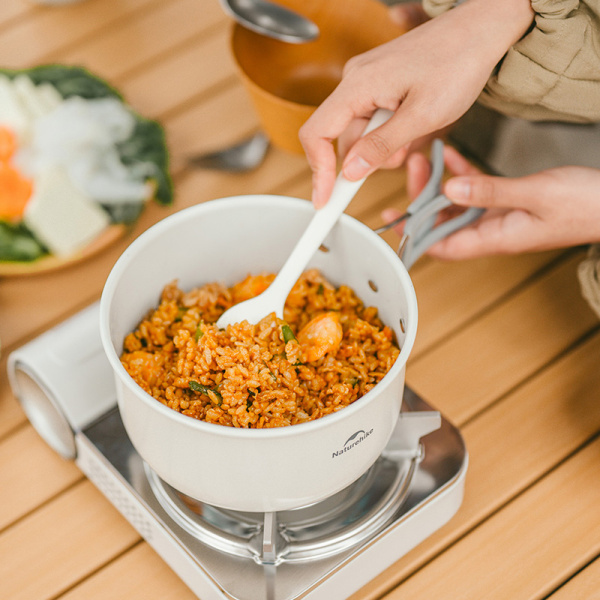 Котелок туристический Naturehike 2,8 л., с керамическим покрытием, белый