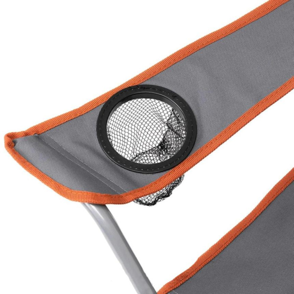 3 Кресло NISUS складное серое 100 кг.