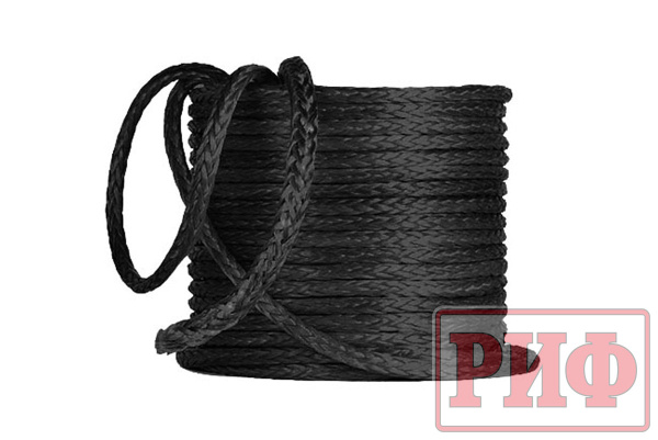 Трос для лебёдки синтетический РИФ 14 мм черный Трос для лебёдки синтетический РИФ 14 мм черный