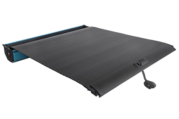 Крышка кузова РИФ для Great Wall Poer, роллета раздвижная 1575х1590 мм, алюминиевая, черная