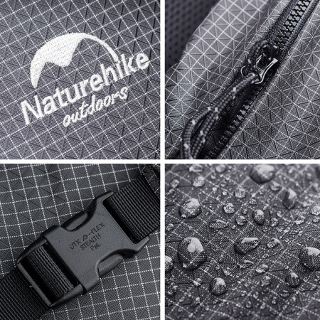 Рюкзак туристический Naturehike 60+5 л, Dyneema, черный