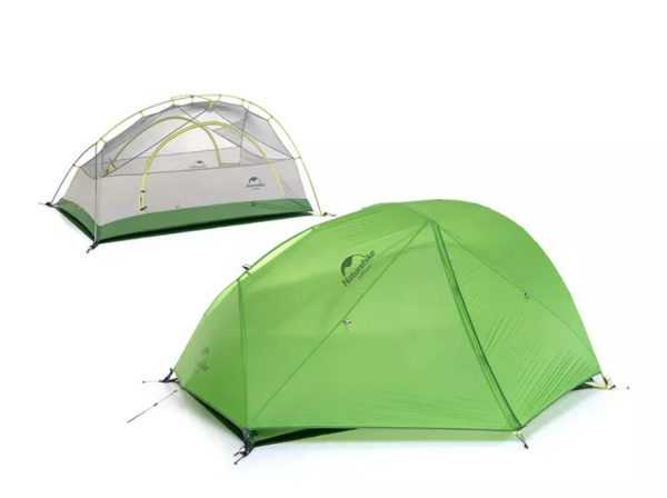 Палатка Naturehike Star-River Si 2-местная, алюминиевый каркас, сверхлегкая, зеленая