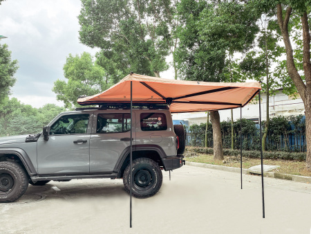 1 Маркиза автомобильная РИФ веерная 2,0х2,0 м (левая)