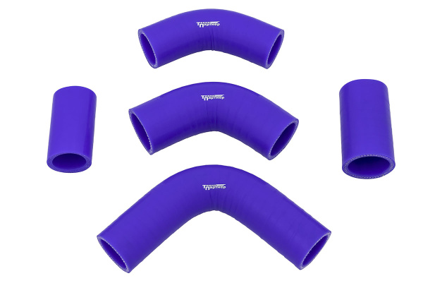 Патрубки радиатора УАЗ-469/452 Буханка дв.4215 (100л.с.) силикон.армир.(5 шт)