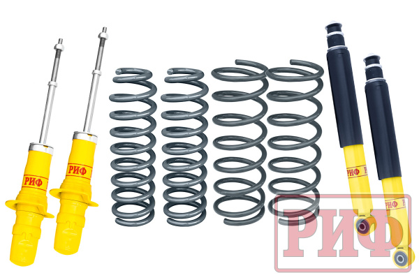 Комплект РИФ усиленной стандартной подвески на SsangYong Kyron +75 кг