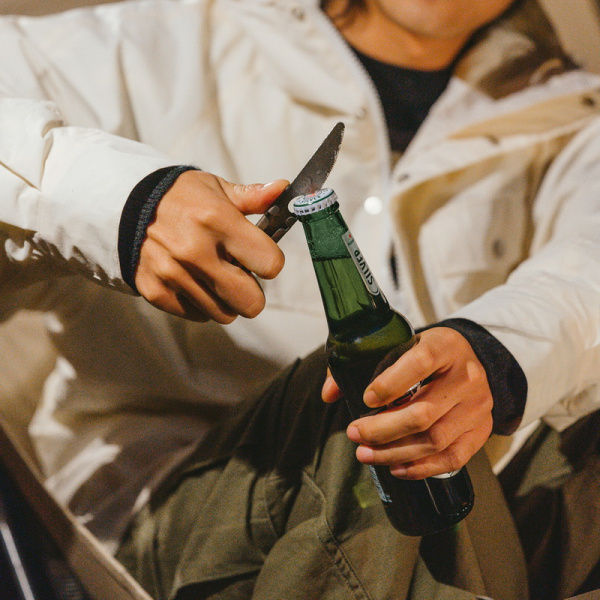 Набор столовых приборов Naturehike (нож, вилка, ложка), титан, в чехле