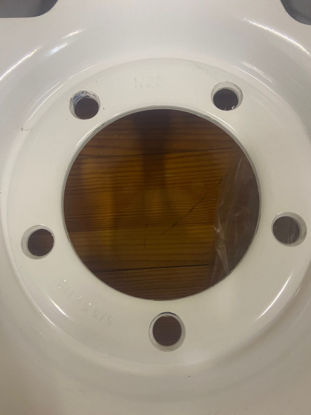 Диск усиленный УАЗ стальной белый 5x139,7 8xR16 d110 ET-25 (треуг.) (уценка)