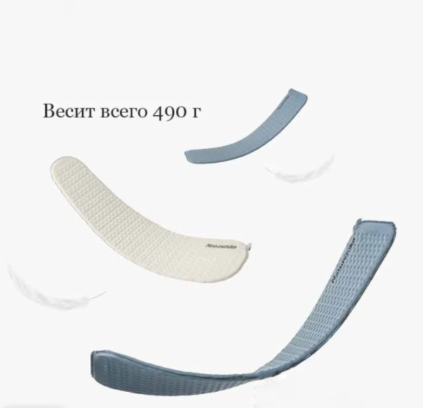 Коврик самонадувающийся Naturehike, 185x55x3,5 см, овальный, синий