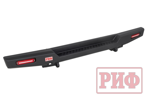 Бампер РИФ силовой задний для ГАЗ Соболь NN с фонарями, возмож. устан. фаркопа, стандарт