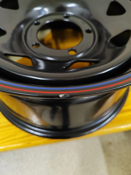 Диск усиленный УАЗ стальной черный 5x139,7 8xR16 d110 ET+15 (треуг. мелкий) (уценка)