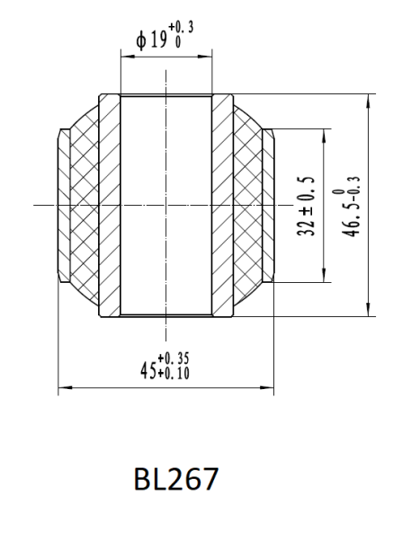 Втулка амортизатора РИФ SA267, SA259, SA322, SA324, SA408 нижняя