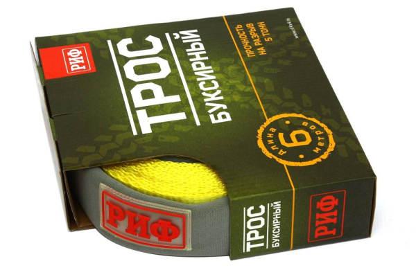 Стропа буксировочная РИФ 5 т/6 м (50 мм) Стропа буксировочная РИФ 5 т/6 м (50 мм)