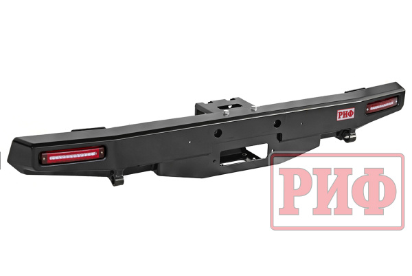 Бампер РИФ задний УАЗ Хантер с площадкой под лебедку и фонарями стандарт