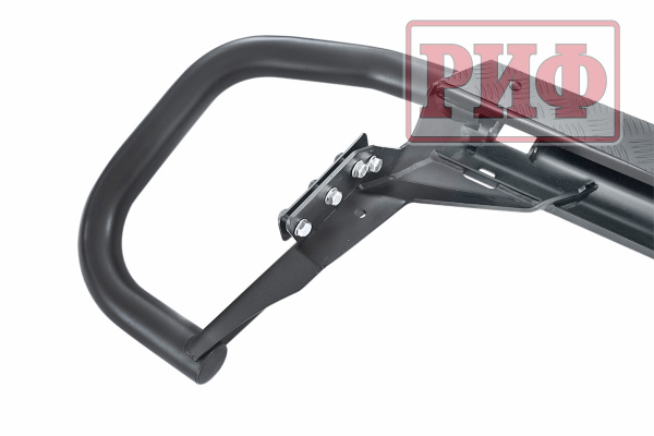 Бампер РИФ задний Mitsubishi Pajero Sport 2015+ c квадратом под фаркоп