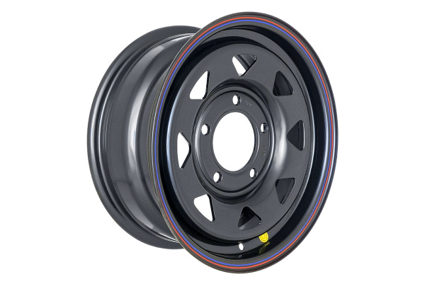 Диск усиленный для ВАЗ НИВА стальной черный 5x139,7 6,5xR15 d98,5 ET+35 (треуг.)(уценка)