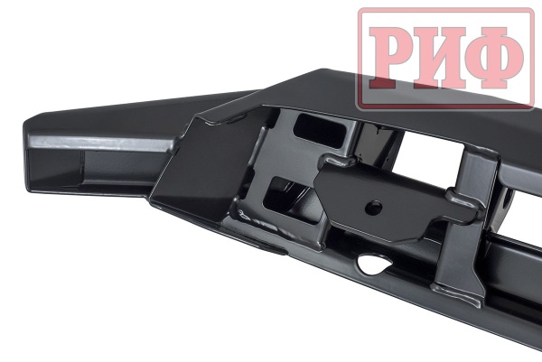 Бампер РИФ силовой передний Renault Duster 2021+ с квадратом под фаркоп и защитой радиатора