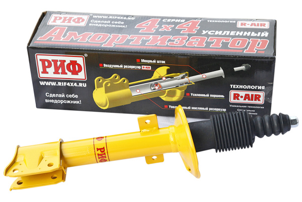 Амортизатор усиленный РИФ задний Renault Duster 4x4 (2010-2022), Nissan Terrano 2014+ 4х4 штатный и лифт 0-40 мм