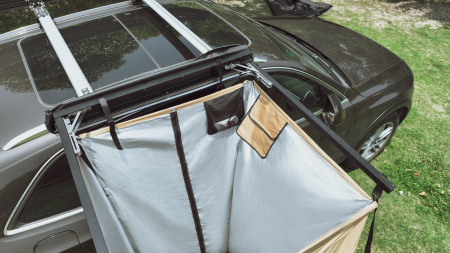 4 Тент-маркиза РИФ - душевая кабинка с тканевой крышей.