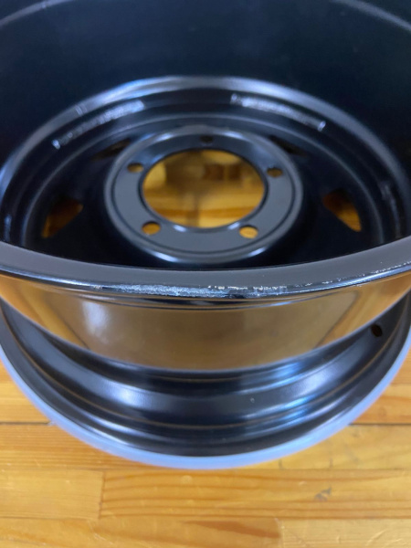 Диск усиленный УАЗ стальной черный 5x139,7 8xR16 d110 ET+20 (треуг. мелкий) (уценка)