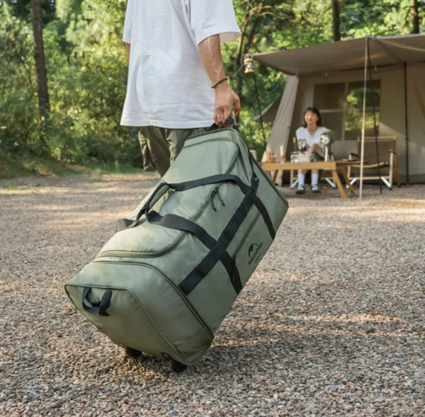 Сумка дорожная Naturehike, с колесами, 88 л., зеленая