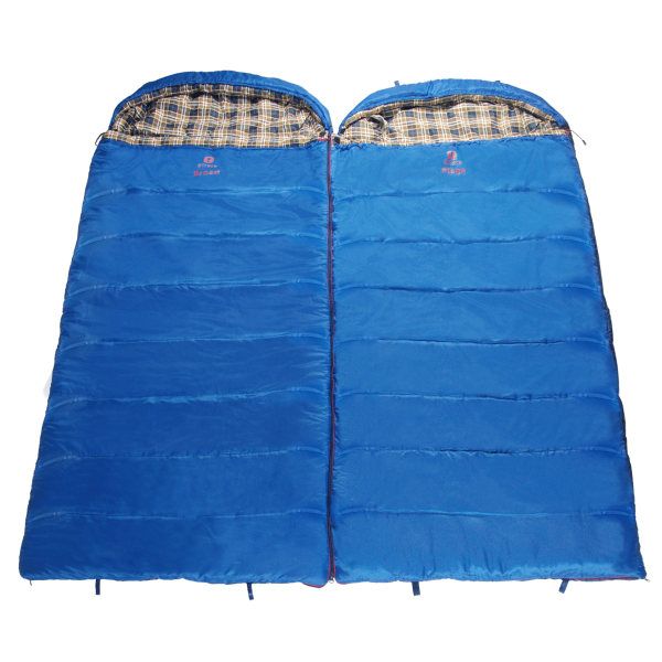 Мешок спальный BTrace Duvet (Правый, Серый/Синий), (ТК: 0C)