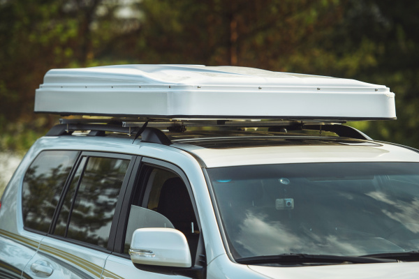 3 Палатка на крышу автомобиля РИФ Hard RT03-165, корпус белый, тент серый