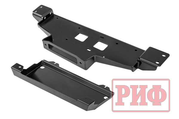 Площадка РИФ под лебёдку c защитой радиатора в штатный бампер Mitsubishi Pajero Sport 2015+ дизель Площадка РИФ под лебёдку c защитой радиатора в штатный бампер Mitsubishi Pajero Sport 2015+ дизель