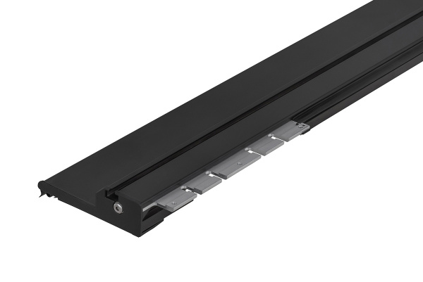 Крышка кузова РИФ для Foton Tunland G7, роллета раздвижная 1587x1659 мм, алюминиевая, черная