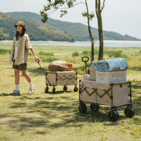 Тележка туристическая Naturehike Light 72х43х92,5 см, 50 л, коричневая