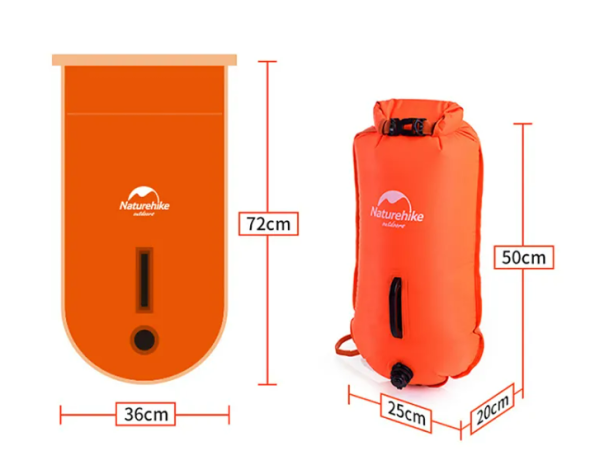 1 Гермомешок Naturehike туристический 28 л. Оранжевый