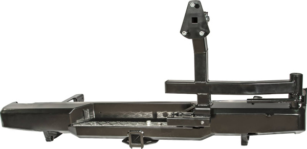 Бампер РИФ задний Toyota Hilux 2005-2014 с квадратом под фаркоп и калиткой