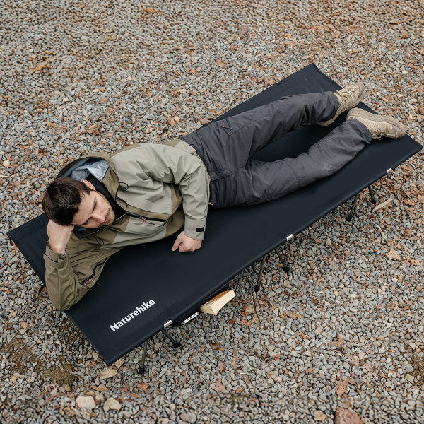 Раскладушка Naturehike XJC04 NEW 190х70х38 см, до 155 кг, черная