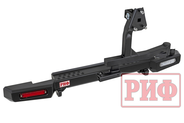 Бампер РИФ силовой задний УАЗ Хантер с фонарями, калиткой, возмож. установ. фаркопа, лифт 65 мм