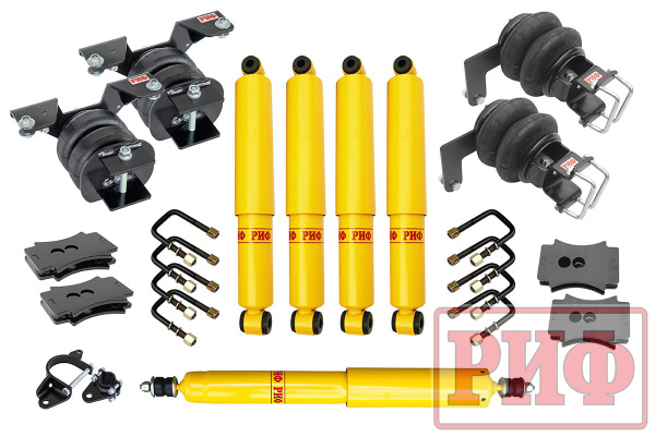 Лифт-комплект с пневмоподвеской РИФ на ГАЗ Соболь до 2018 30 мм