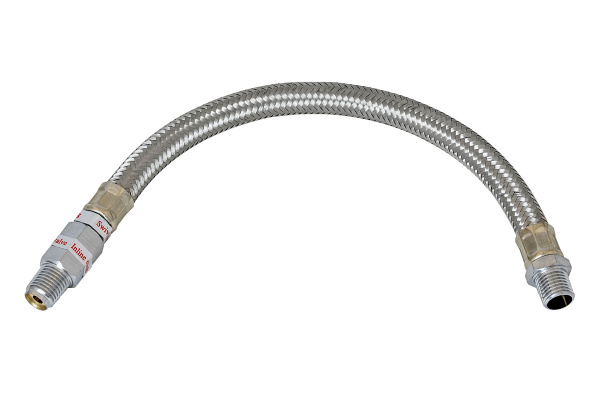 Шланг метализированый 25 см с обратным клапаном 1/4 Шланг метализированый 25 см с обратным клапаном 1/4