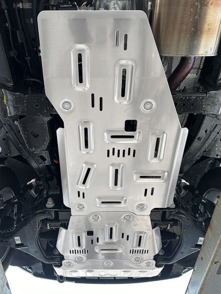 Защита Falcon радиатора, картера, РК, КПП для GWM TANK 400 (базовая версия), алюминий, 8 мм