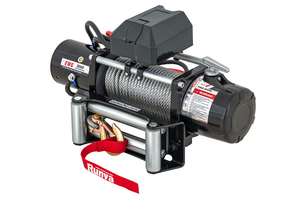 Лебёдка автомобильная электрическая 12V Magnum 9000 lbs 4200 кг (стальной трос)