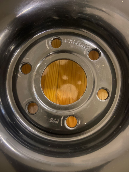 Диск усиленный Nissan Navara D40 3.0TD стальной черный 6x114,3 8xR17 d66 ET+25 (уценка)