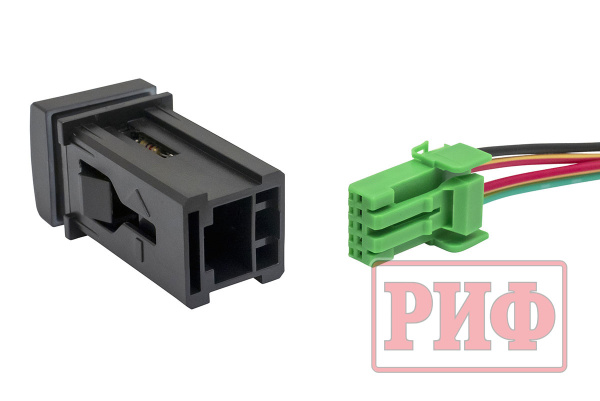 Кнопка ВКЛ/ВЫКЛ, голубой, FRONT LIGHTS TOYOTA 22x22