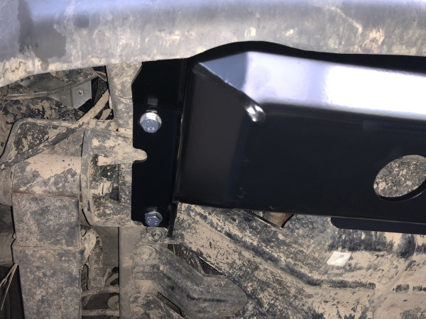 Защита радиатора РИФ в передний штатный бампер для ГАЗ Соболь