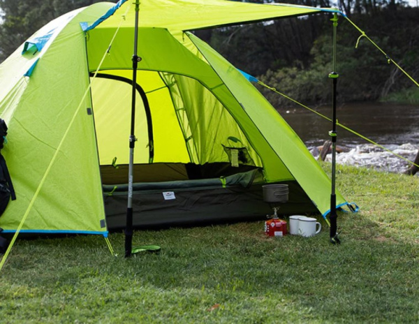 Палатка Naturehike P-Series 3-местная, алюминиевый каркас, желтая