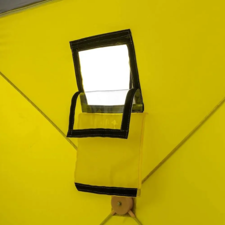 3 Палатка зимняя PREMIER Куб-3 желтый/серый