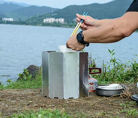 Экран ветрозащитный Naturehike, 10 секций, 84х24 см